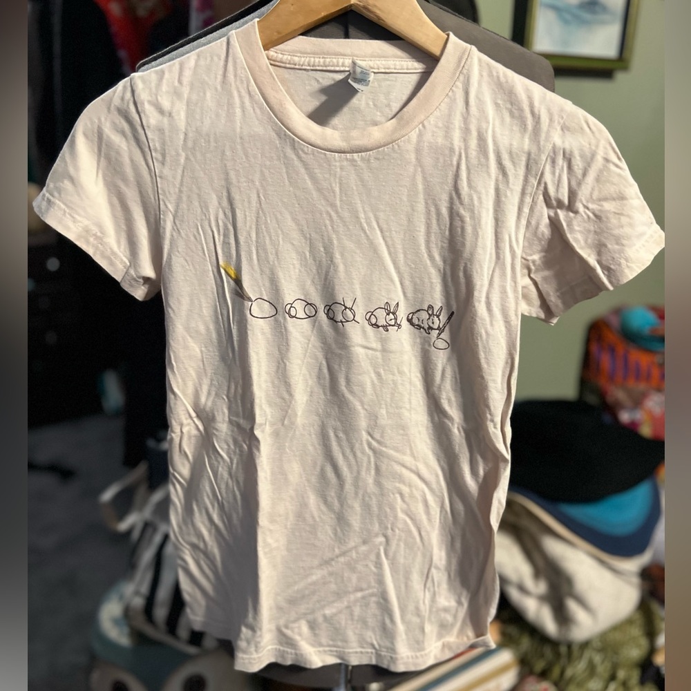 Shirt woot! Bunny T-shirt. Which came first? Limited run T-shirt womens medium.